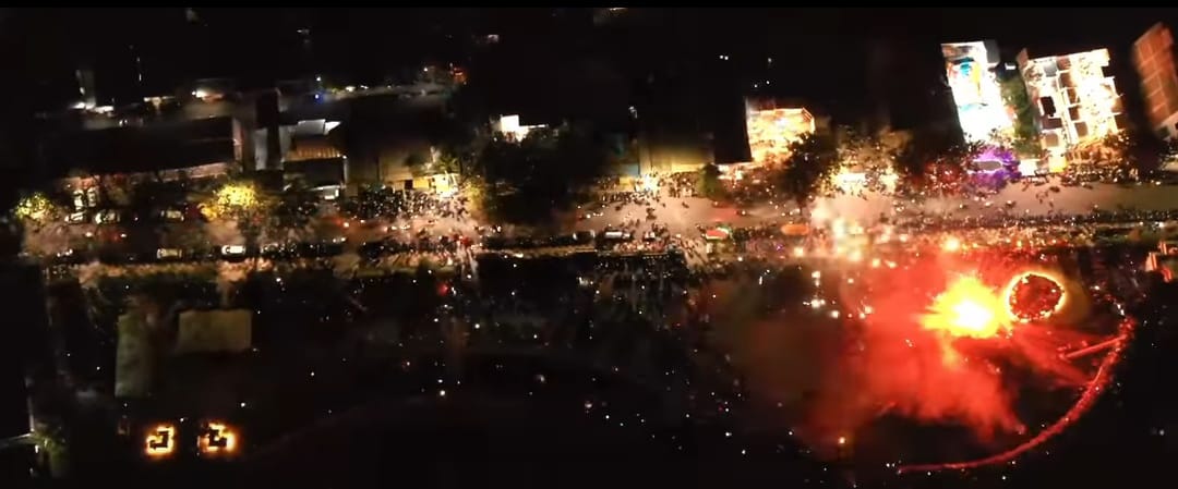 Jadi Ikon Baru, Anjungan Cempae Parepare Meriah di Malam Tahun Baru